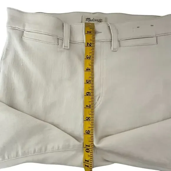 Madewell Mid-Rise Kick Out Stretch Denim Jeans in Ecru (27) - Picture 10 of 16